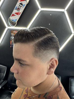 George did amazing. Men's Haircut just like my son wanted it. Was super fast and totally enjoyed. Will be coming back.