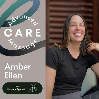 Amber Ellen, owner and massage specialist of Advanced Care Massage Clinic