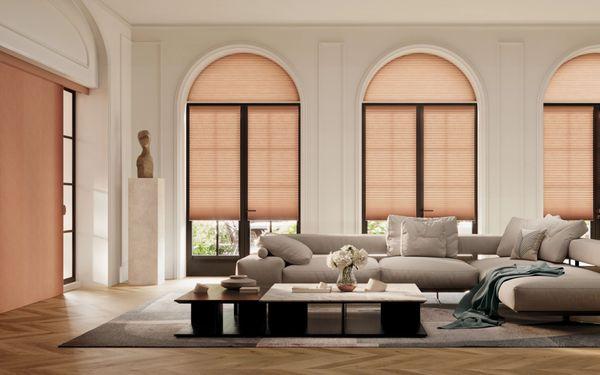 Duette honeycomb shades not only look great, but help to conserve energy and protect furnishings from harmful UV rays.