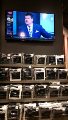 Lots of underwear and a TV spot to rest in.