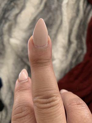 Nail that caught infection