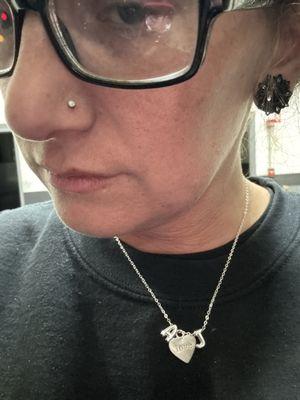 My nose piercing