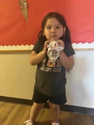 She loves all the projects and activities they have to offer !