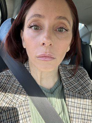 Eyebrow shape/wax & tint - almost two weeks later! Still great!