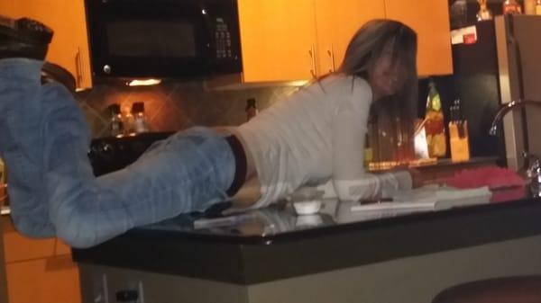 Lobster dinner bottle wine Haircut from Mark Priceless