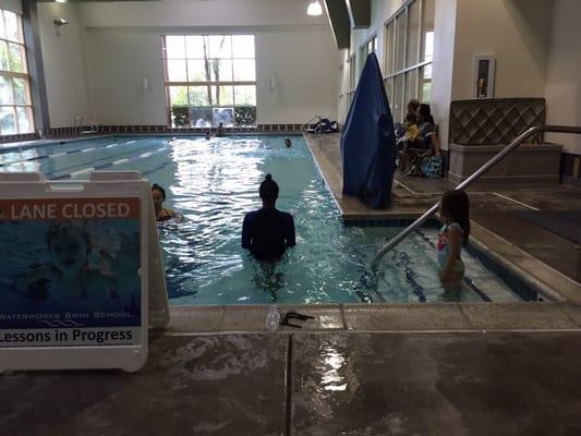 Indoor pool inside LA Fitness
