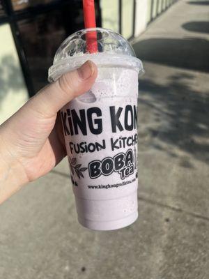 Tasteless, flavorless milk colored Taro frappe that is supposed to be a darker colored purple. Will not be back