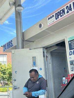 Nice gas station attendant