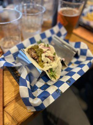 Pulled pork taco
