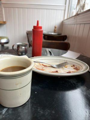 Great coffee and what was eggs and potatoes