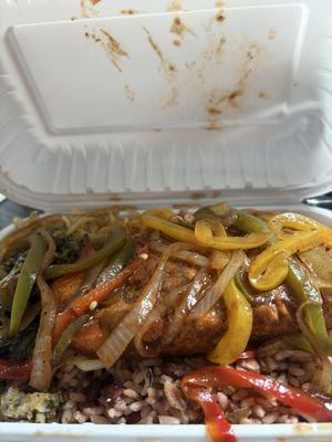 The salmon dinner, very tasty!