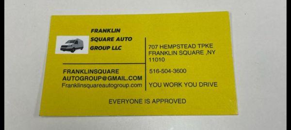 Their "no name" "business" card