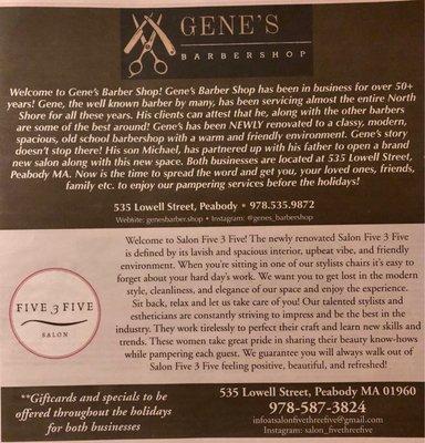 Gene's Barber Shop