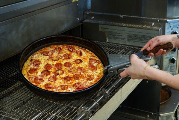 Pizza made fresh to order