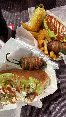 2 Sinaloa style hotdogs