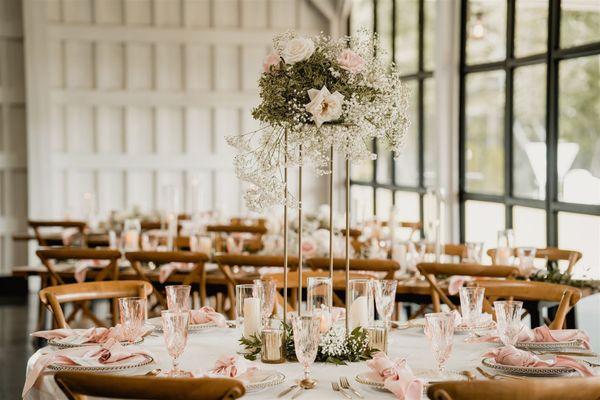 Tall floral centerpieces