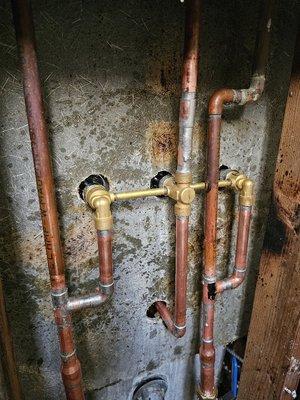 New bathtub faucet installed ada o