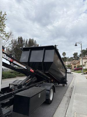 Our Quick Pod System in action! We drop it off and you fill it up and We pick it up and approved recycling facility!