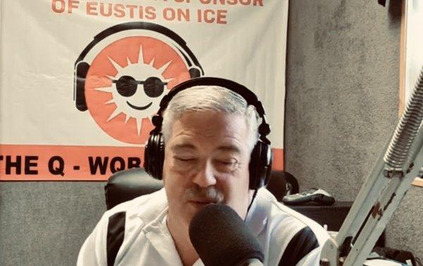 Capt. James Floyd in the Captain's Chair at the WQBQ Command Center.