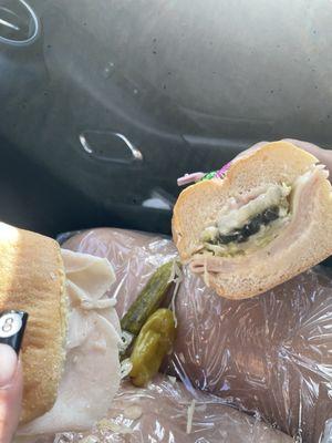 Two Turkey Sandwiches for $10 can't beat It??? Ask for special oregano sauce