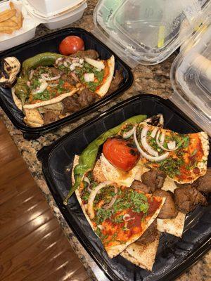 Mixed grill and lamb kebabs