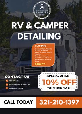 We exclusively focus on providing top-quality wash services for RVs and motorhomes.