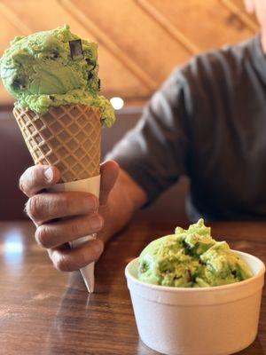 Mint Chip ice cream.
