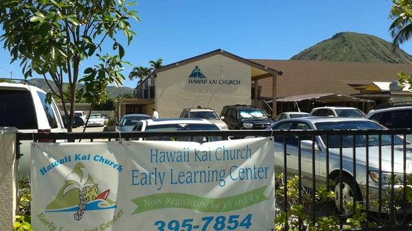 Banner for their preschool.