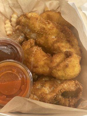 Large Fish and fries.