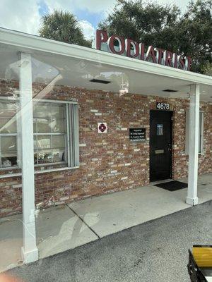 Front of the building