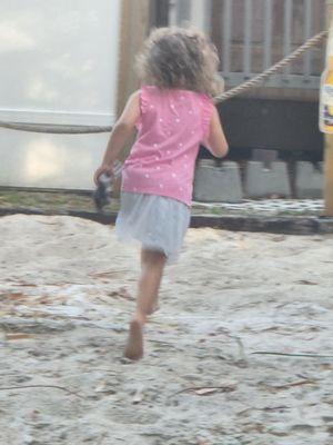 any day or night...kid friendly. Music , TV, bamboo trees , corn hole, coffee to cold drinks ,vapes. n ciggs Cigars too. Cool bureezes