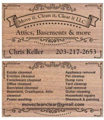 Move it Clean it Clear it