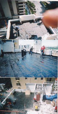 High rise Re roof Miami Beach