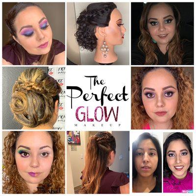 Makeup and hairstyling services