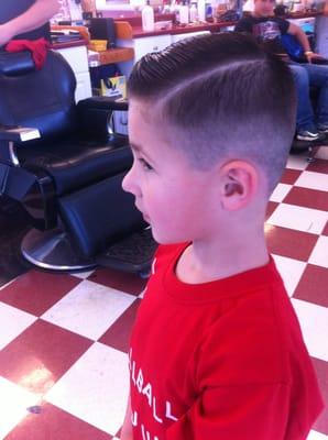 Sweet haircut. My son gets a ton of compliments.