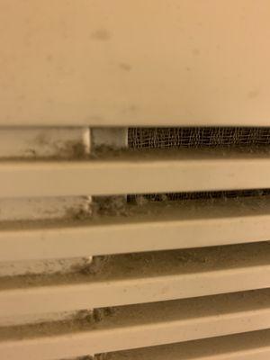 So much dust buildup.
