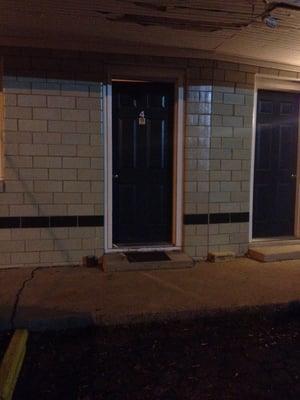 Going into your room.