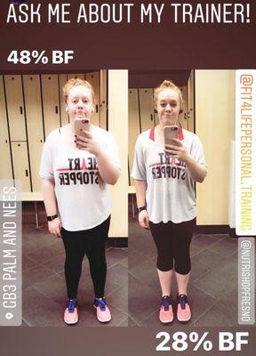 Austin @ FIT4LIFE helped Brenna get in much better shape!