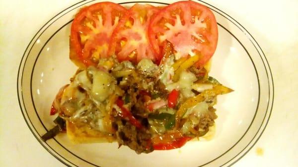 New pepper steak sandwich