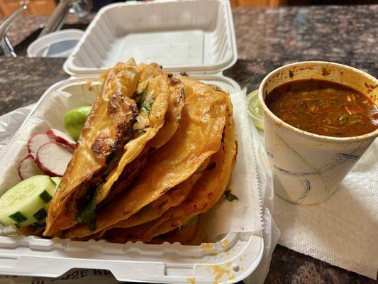 Birria Tacos AMAZING AND FULL OF FLAVOR!