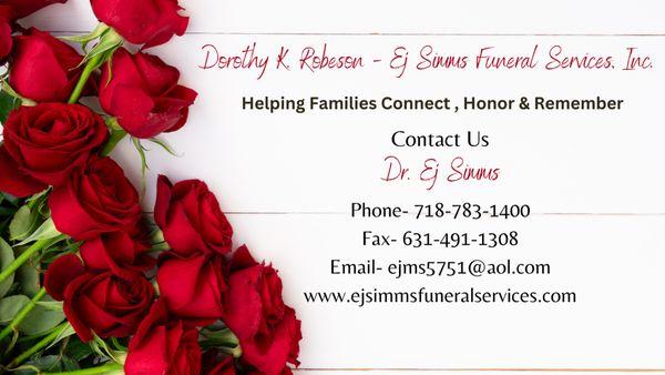 Dorothy K Robeson - EJ Simms Funeral Services