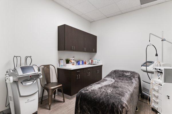Additional treatment rooms in our surgery center. Skin MD has a vast collection of lasers and technologies to treat a variety of conditions.