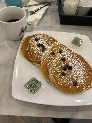 Chocolate chip pancakes