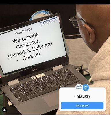 Itds-solutions to the rescue ~providing Computer Network & Software Support