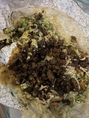 a bs burrito that should have had chicken