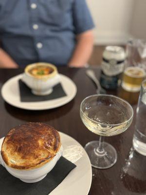 Both soup offerings. High price - small serving. Tasty.