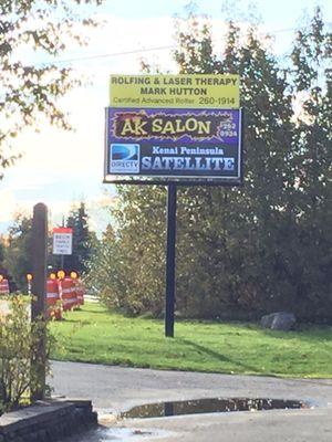 AK Salon's sign on Kenai Spur Hwy
