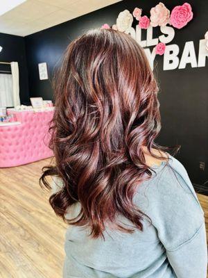 Hair done by Alex @ Dolls Beauty Bar.