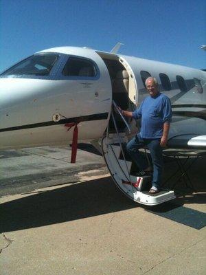 Bye Bye it is nice to fly and not wait on TSA.