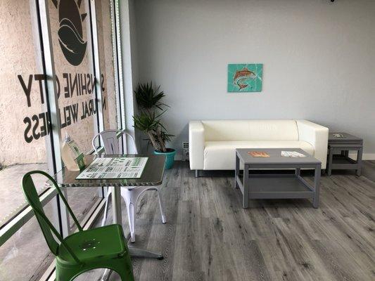 Come in and relax for a bit